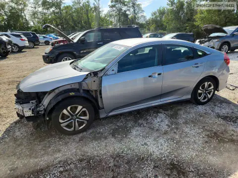 2017 Honda Civic Lx VIN 2HGFC2F57HH514422 фото 1