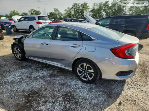 2017 Honda Civic Lx VIN 2HGFC2F57HH514422 фото 2