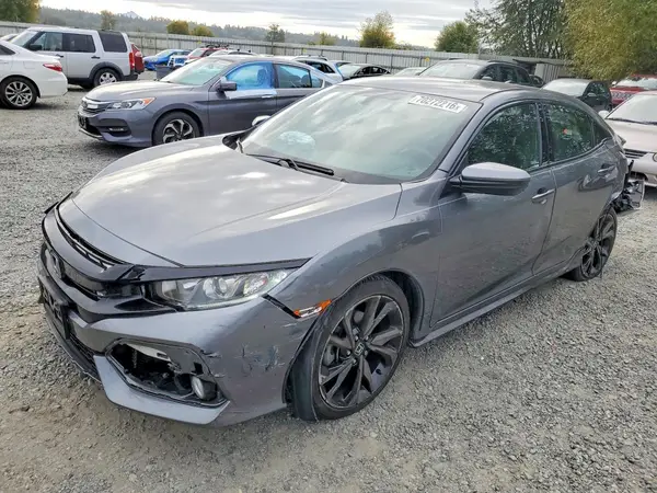 SHHFK7H48HU411923 — 2017 Honda Civic, Передняя часть (Front End), фото до ремонта