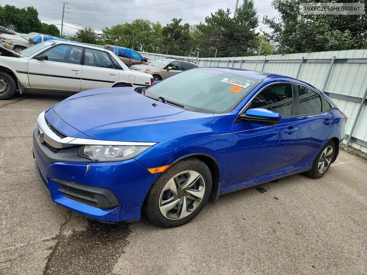 2017 Honda Civic Lx VIN 19XFC2F50HE050061 фото 1
