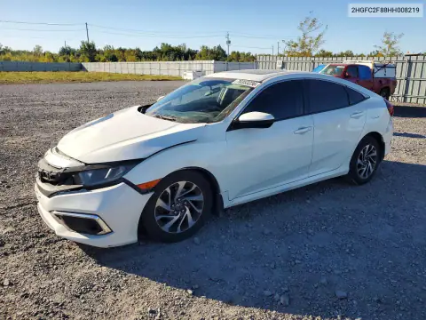 2HGFC2F88HH008219 — 2017 Honda Civic, Передняя часть, фото до ремонта