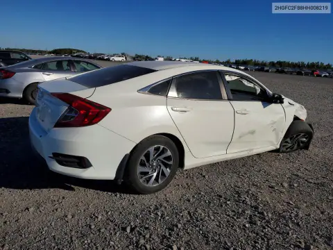 2HGFC2F88HH008219 — 2017 Honda Civic, фото 3 с аукциона Copart 15.10.2026, Передняя часть