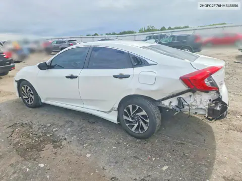 2017 Honda Civic Ex VIN 2HGFC2F76HH545856 фото 2