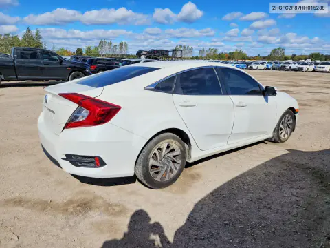 2017 Honda Civic Ex VIN 2HGFC2F87HH015288 фото 3