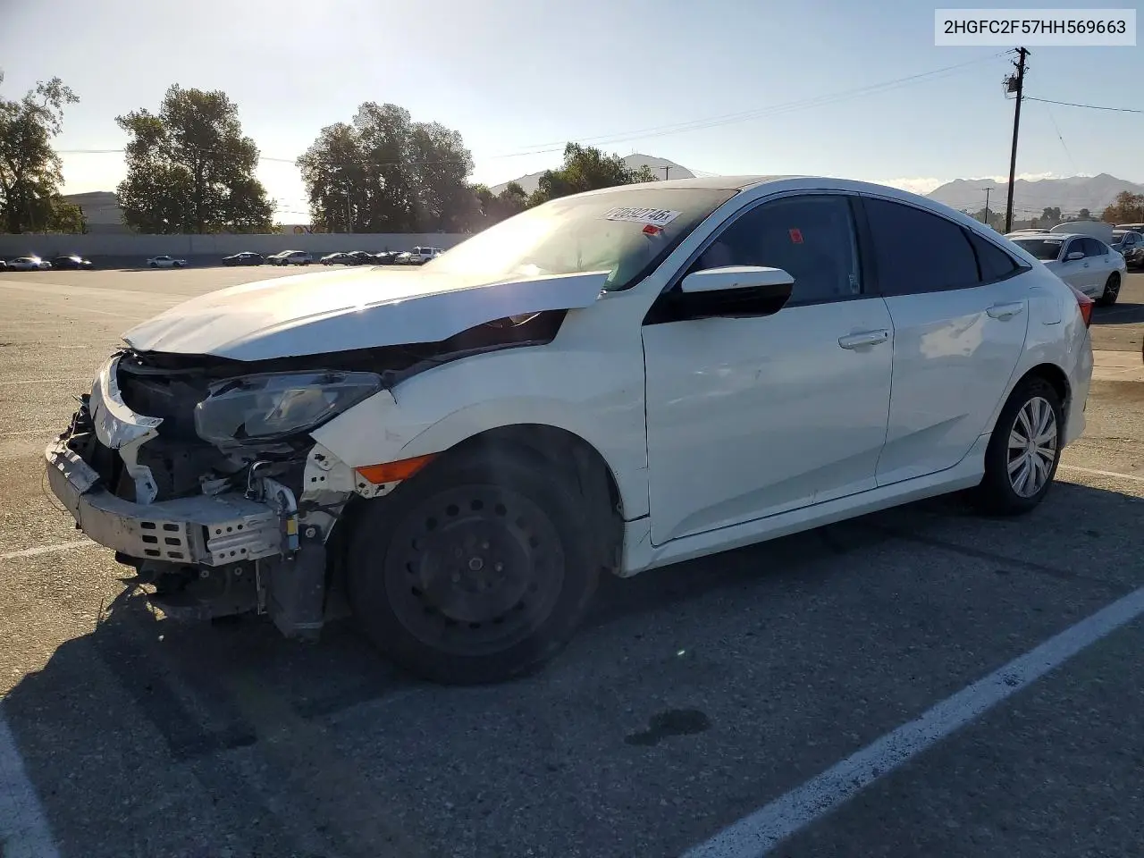 2017 Honda Civic Lx VIN 2HGFC2F57HH569663 фото 1