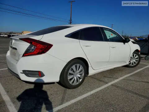2017 Honda Civic Lx VIN 2HGFC2F57HH569663 фото 3