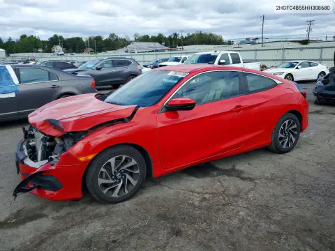 2HGFC4B55HH308680 — 2017 Honda Civic, Передняя часть, фото до ремонта