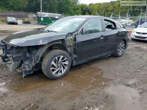 2HGFC2F7XHH539719 — 2017 Honda Civic, Передняя часть, фото до ремонта