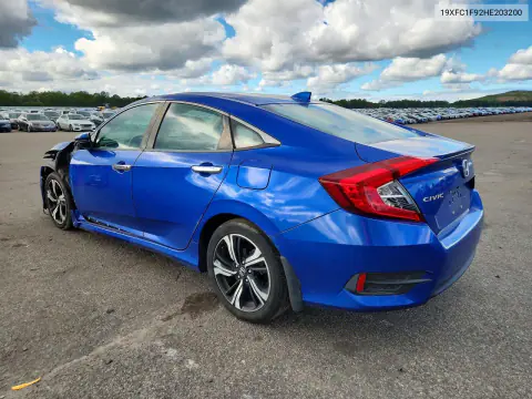 2017 Honda Civic Touring VIN 19XFC1F92HE203200 фото 2