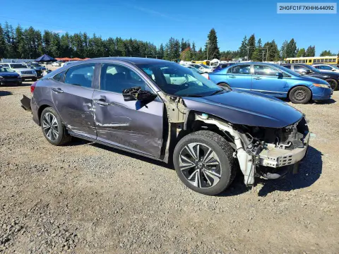2017 Honda Civic Exl VIN 2HGFC1F7XHH644092 фото 4