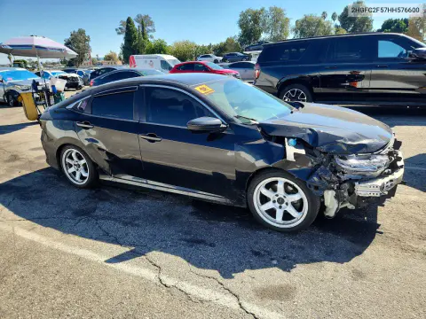 2017 Honda Civic Lx VIN 2HGFC2F57HH576600 фото 4