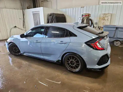 2017 Honda Civic Sport Touring VIN SHHFK7H94HU233116 фото 2