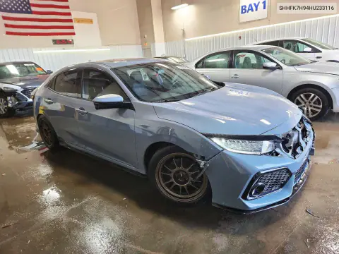 2017 Honda Civic Sport Touring VIN SHHFK7H94HU233116 фото 4