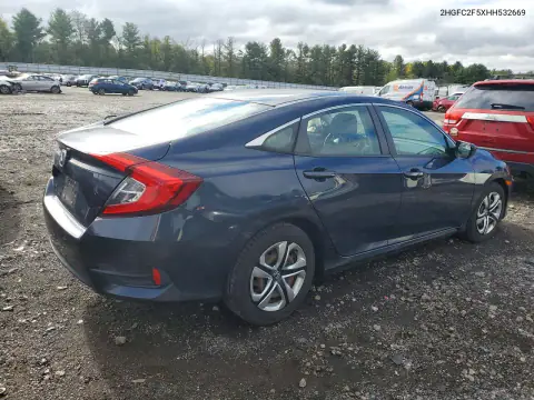 2HGFC2F5XHH532669 — 2017 Honda Civic, фото 3 с аукциона Copart 26.10.2026, Боковая часть