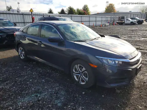 2HGFC2F5XHH532669 — 2017 Honda Civic, фото 4 с аукциона Copart 26.10.2026, Боковая часть