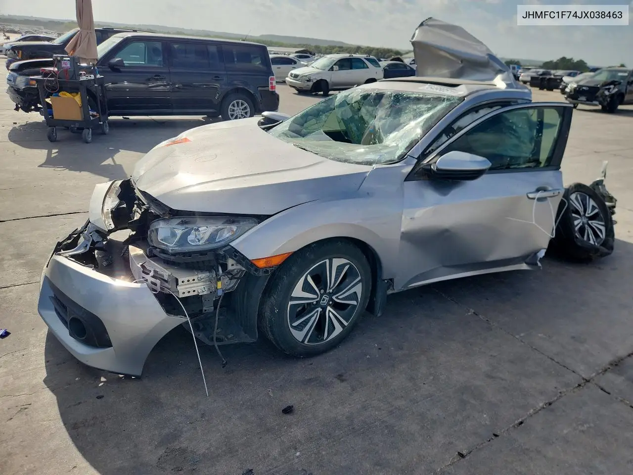 2018 Honda Civic Exl VIN JHMFC1F74JX038463 фото 1