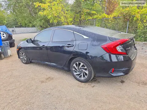 2018 Honda Civic Lx VIN 2HGFC2F62JH039258 фото 2