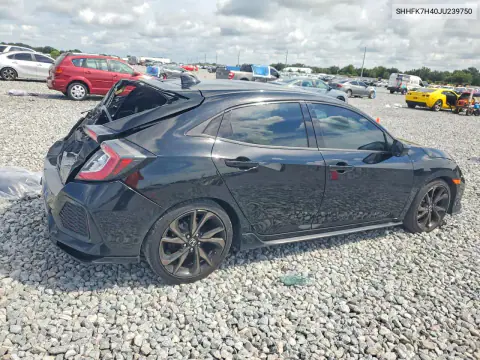 2018 Honda Civic Sport VIN SHHFK7H40JU239750 фото 3