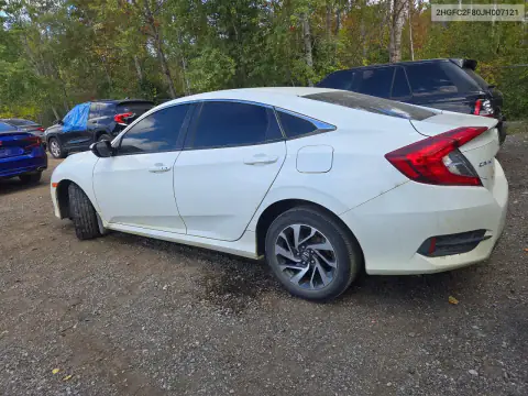 2HGFC2F80JH007121 — 2018 Honda Civic, фото 2 с аукциона Copart, Передняя часть