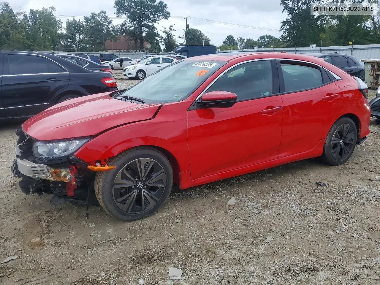 2018 Honda Civic Ex VIN SHHFK7H52JU227818 фото 1