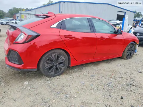 2018 Honda Civic Ex VIN SHHFK7H52JU227818 фото 3