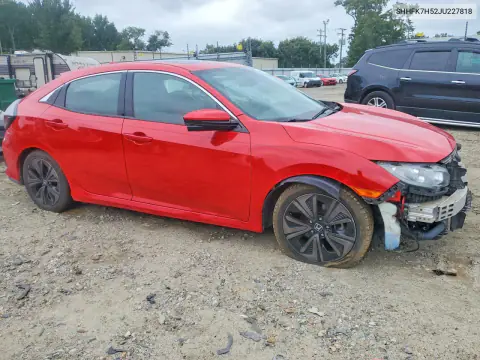 2018 Honda Civic Ex VIN SHHFK7H52JU227818 фото 4