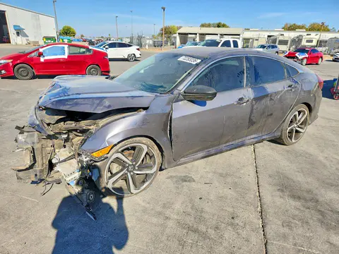 2HGFC2F5XJH602659 — 2018 Honda Civic, Передняя часть (Front End), фото до ремонта