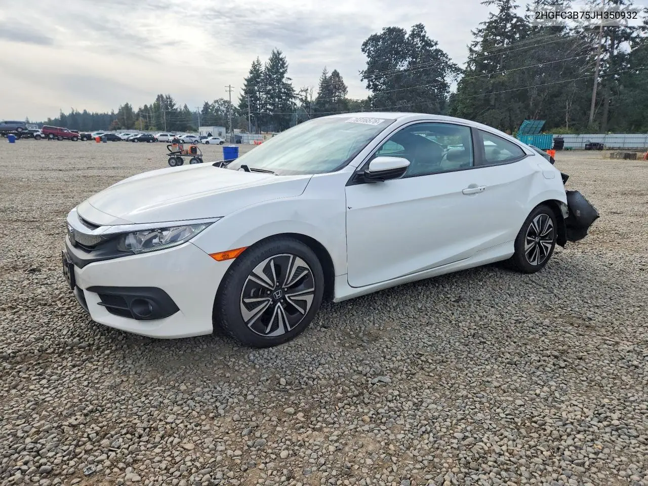 2018 Honda Civic Exl VIN 2HGFC3B75JH350932 фото 1