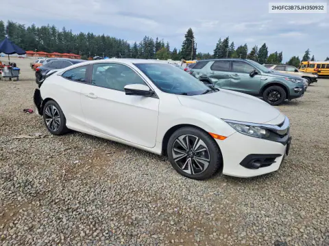 2018 Honda Civic Exl VIN 2HGFC3B75JH350932 фото 4