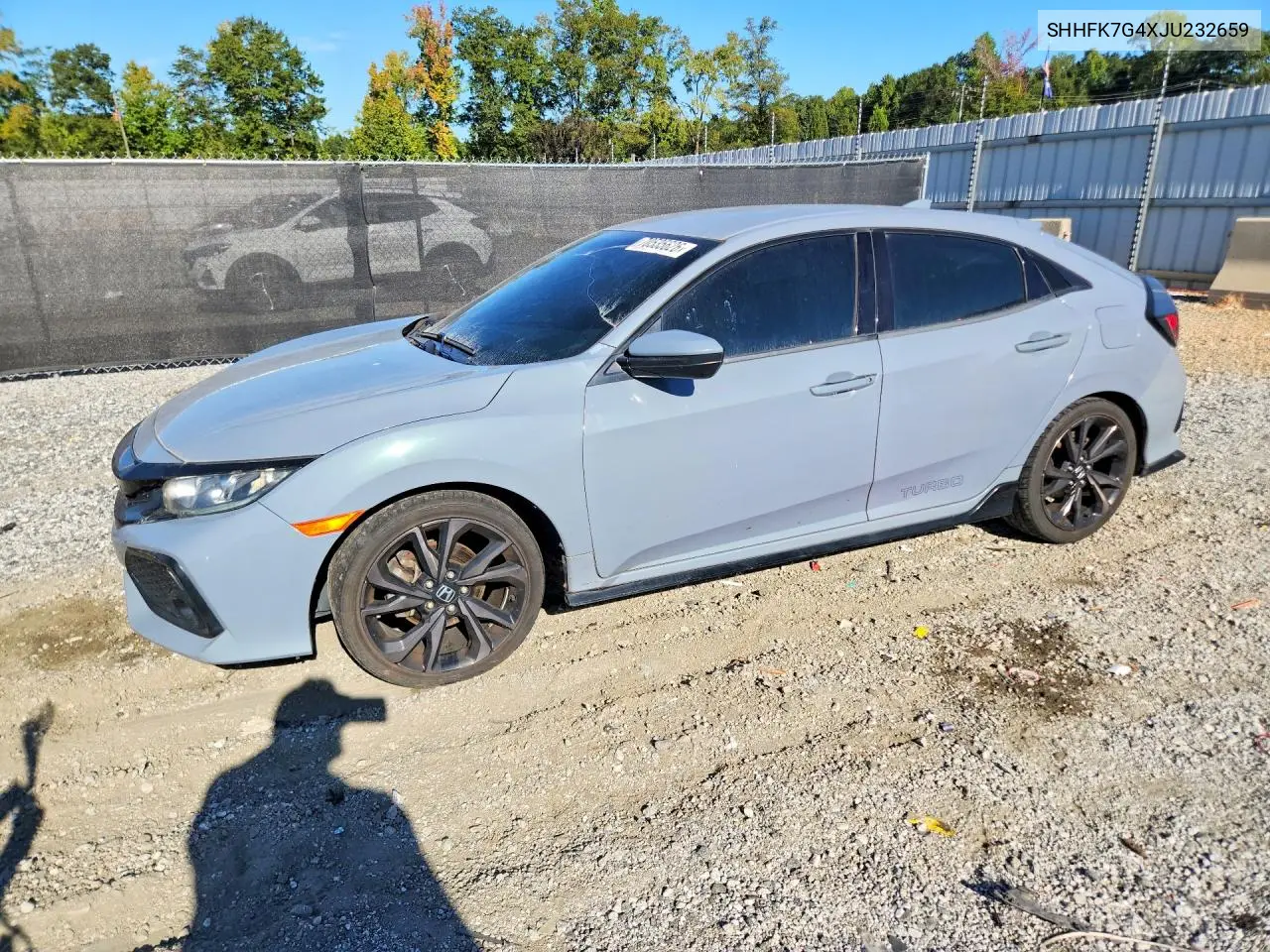 SHHFK7G4XJU232659 Honda Civic 2018 — повреждение Сторона, фото до ремонта