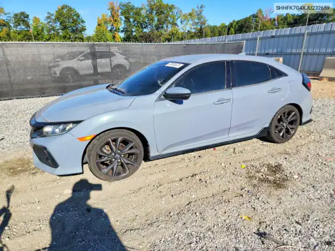 SHHFK7G4XJU232659 — 2018 Honda Civic, Сторона, фото до ремонта