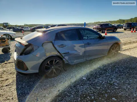 SHHFK7G4XJU232659 — 2018 Honda Civic, фото 3 с аукциона Copart, Сторона