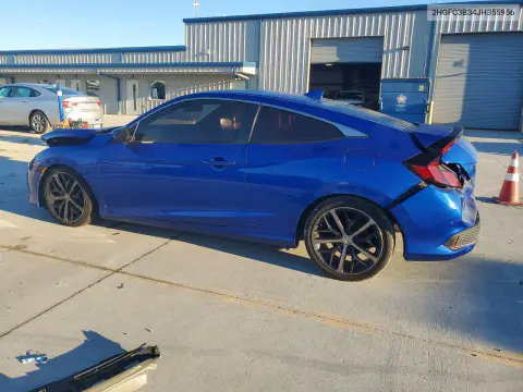 2018 Honda Civic Ex VIN 2HGFC3B34JH355956 фото 2