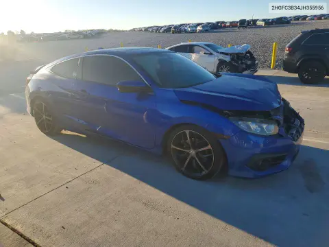 2018 Honda Civic Ex VIN 2HGFC3B34JH355956 фото 4
