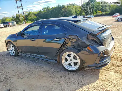 SHHFK7H40JU229400 — 2018 Honda Civic, фото 2 с аукциона Copart 26.10.2026, Задняя часть