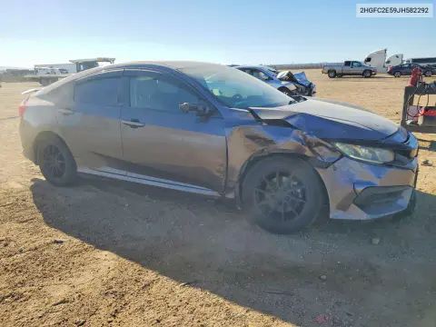 2018 Honda Civic Lx VIN 2HGFC2E59JH582292 фото 4