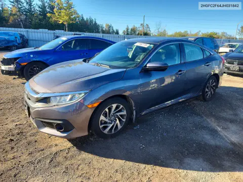 2HGFC2F64JH031842 — 2018 Honda Civic, Град, фото до ремонта