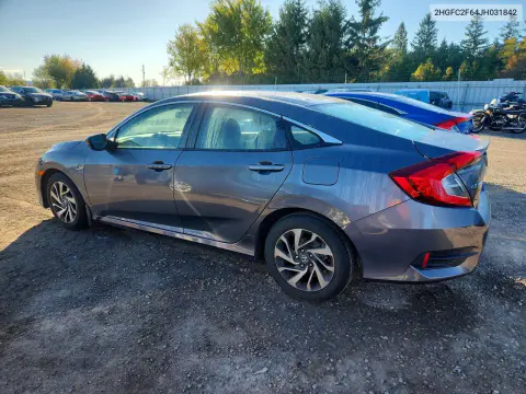 2018 Honda Civic Lx VIN 2HGFC2F64JH031842 фото 2