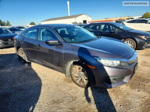 2018 Honda Civic Lx VIN 2HGFC2F64JH031842 фото 4