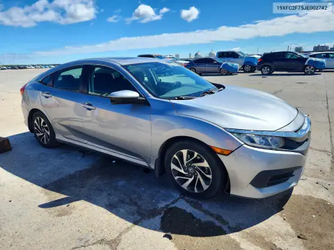 2018 Honda Civic Ex VIN 19XFC2F75JE002742 фото 4