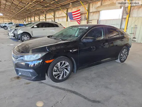 19XFC2F71JE019005 — 2018 Honda Civic, Задняя часть, фото до ремонта