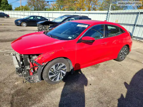 SHHFK7H24JU212016 — 2018 Honda Civic, Передняя часть, фото до ремонта