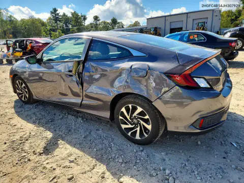 2018 Honda Civic Lx VIN 2HGFC4B54JH307929 фото 2