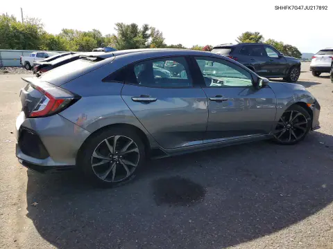 2018 Honda Civic Sport VIN SHHFK7G47JU217892 фото 3