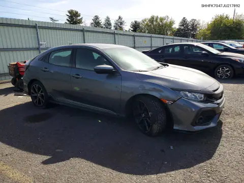 2018 Honda Civic Sport VIN SHHFK7G47JU217892 фото 4