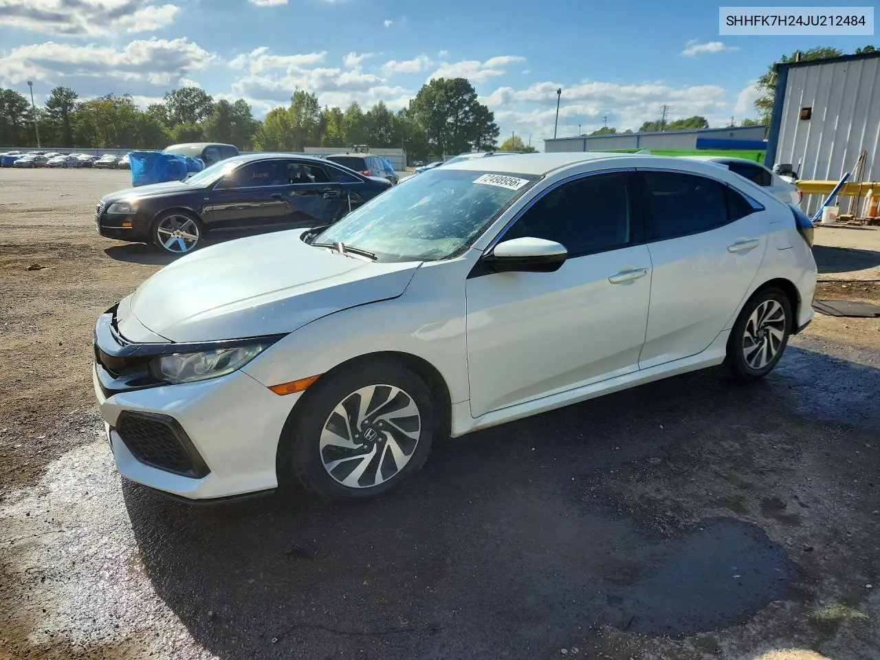SHHFK7H24JU212484 Honda Civic 2018 — повреждение Передняя часть, фото до ремонта