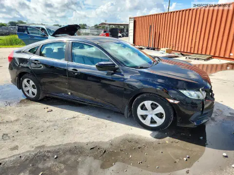 2018 Honda Civic Lx VIN 2HGFC2F53JH569570 фото 4