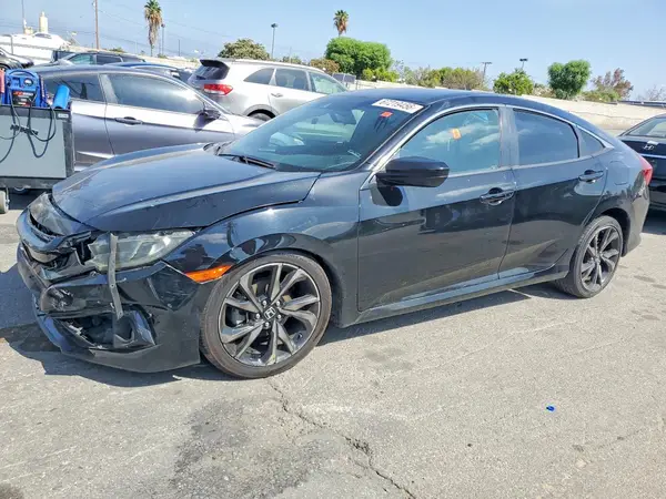 2HGFC2F88KH533305 — 2019 Honda Civic, Передняя часть (Front End), фото до ремонта