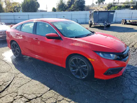 2019 Honda Civic Sport VIN 2HGFC2F88KH527200 фото 4