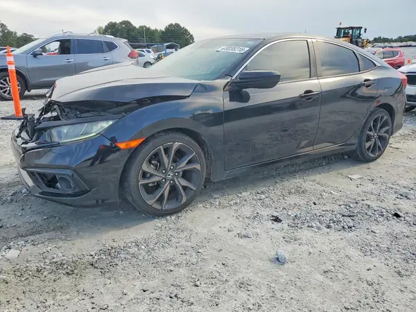 19XFC2F85KE002671 — 2019 Honda Civic, Передняя часть (Front End), фото до ремонта